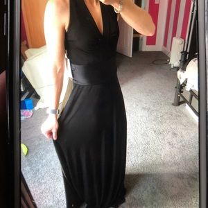 Calvin Klein Long Black Dress Sz 2 NWT